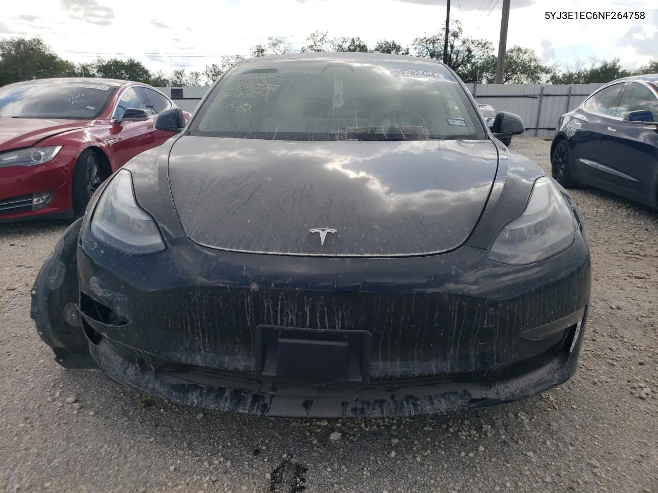 2022 Tesla Model 3 VIN: 5YJ3E1EC6NF264758 Lot: 69782454