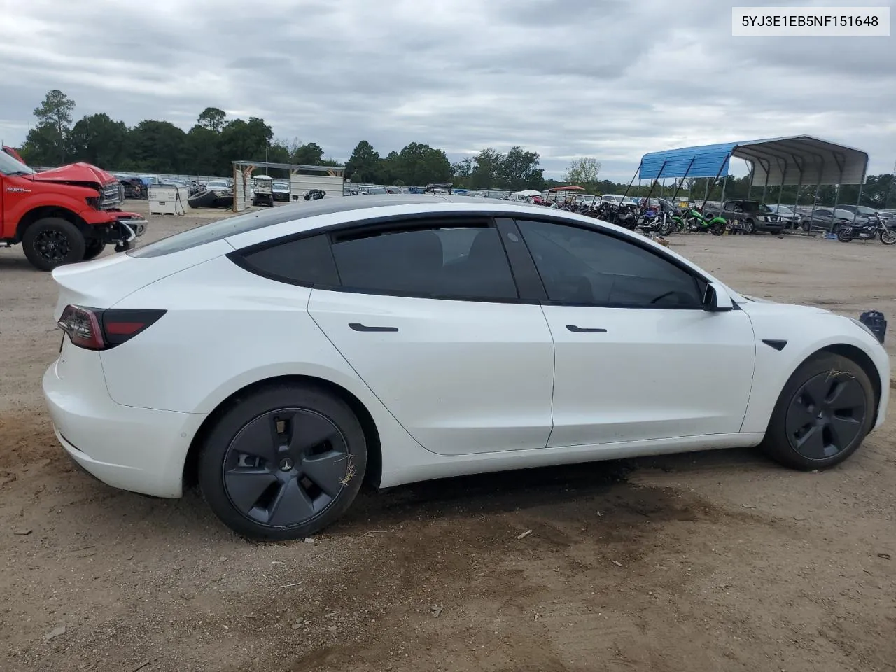 2022 Tesla Model 3 VIN: 5YJ3E1EB5NF151648 Lot: 69827044