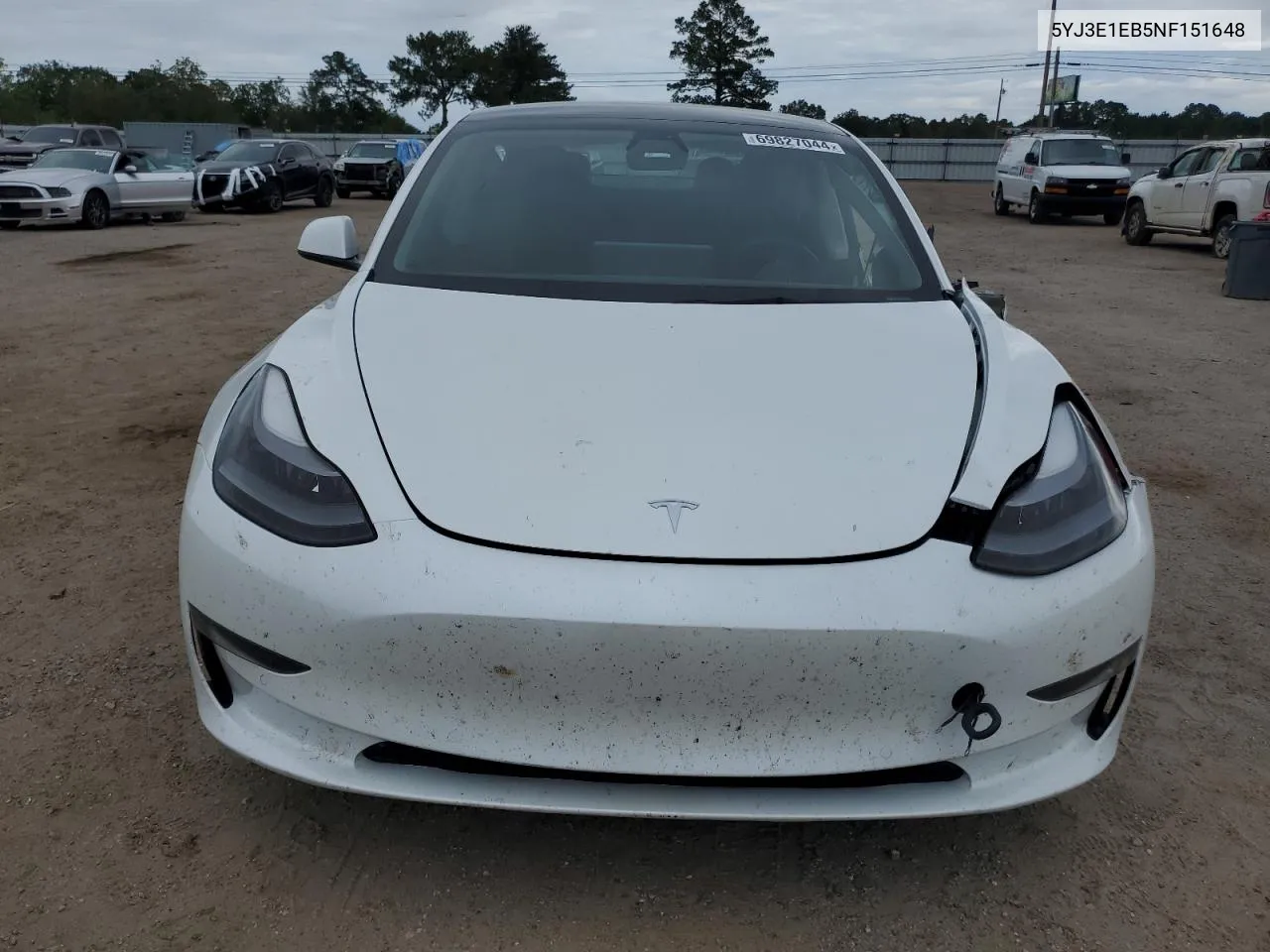 5YJ3E1EB5NF151648 2022 Tesla Model 3