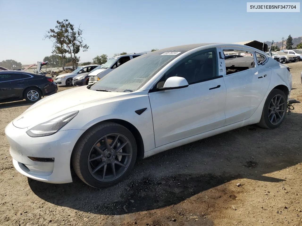 5YJ3E1EB5NF347704 2022 Tesla Model 3