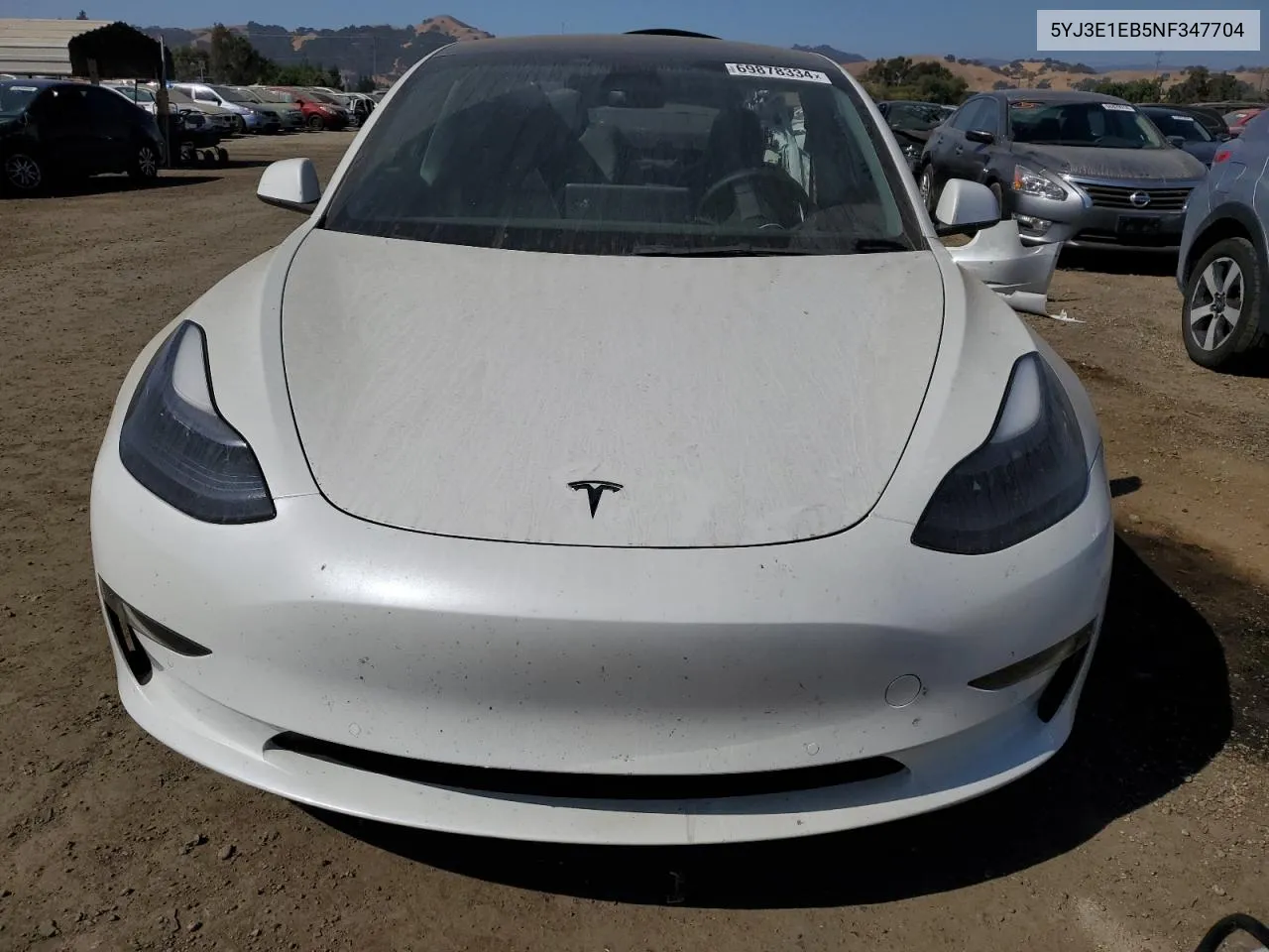 5YJ3E1EB5NF347704 2022 Tesla Model 3