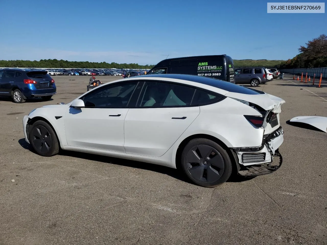 2022 Tesla Model 3 VIN: 5YJ3E1EB5NF270669 Lot: 69904214