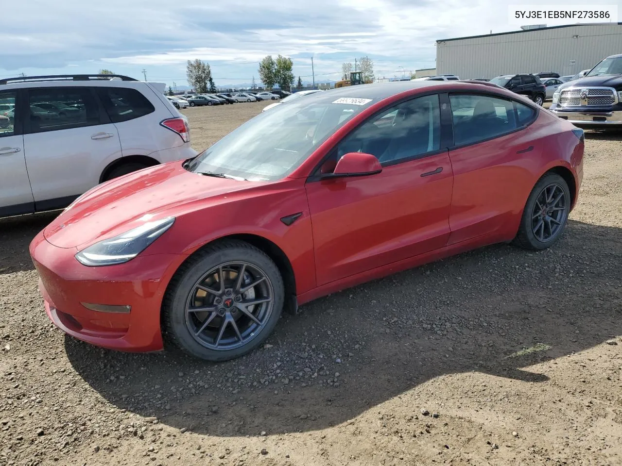 2022 Tesla Model 3 VIN: 5YJ3E1EB5NF273586 Lot: 69926634