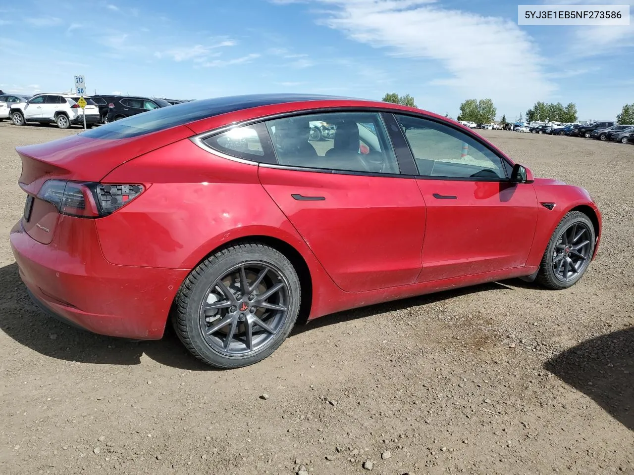 2022 Tesla Model 3 VIN: 5YJ3E1EB5NF273586 Lot: 69926634