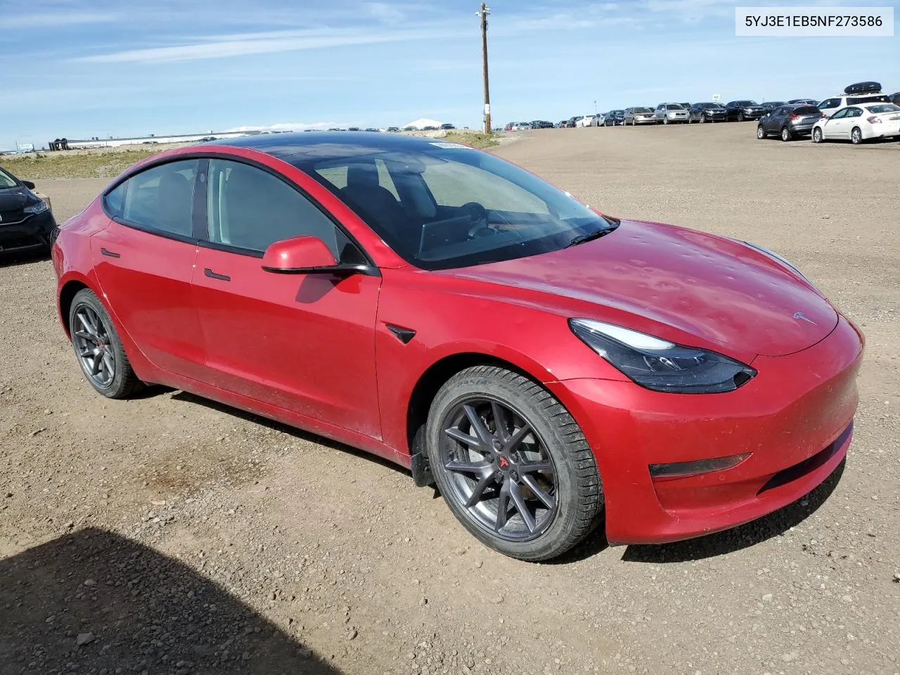 2022 Tesla Model 3 VIN: 5YJ3E1EB5NF273586 Lot: 69926634