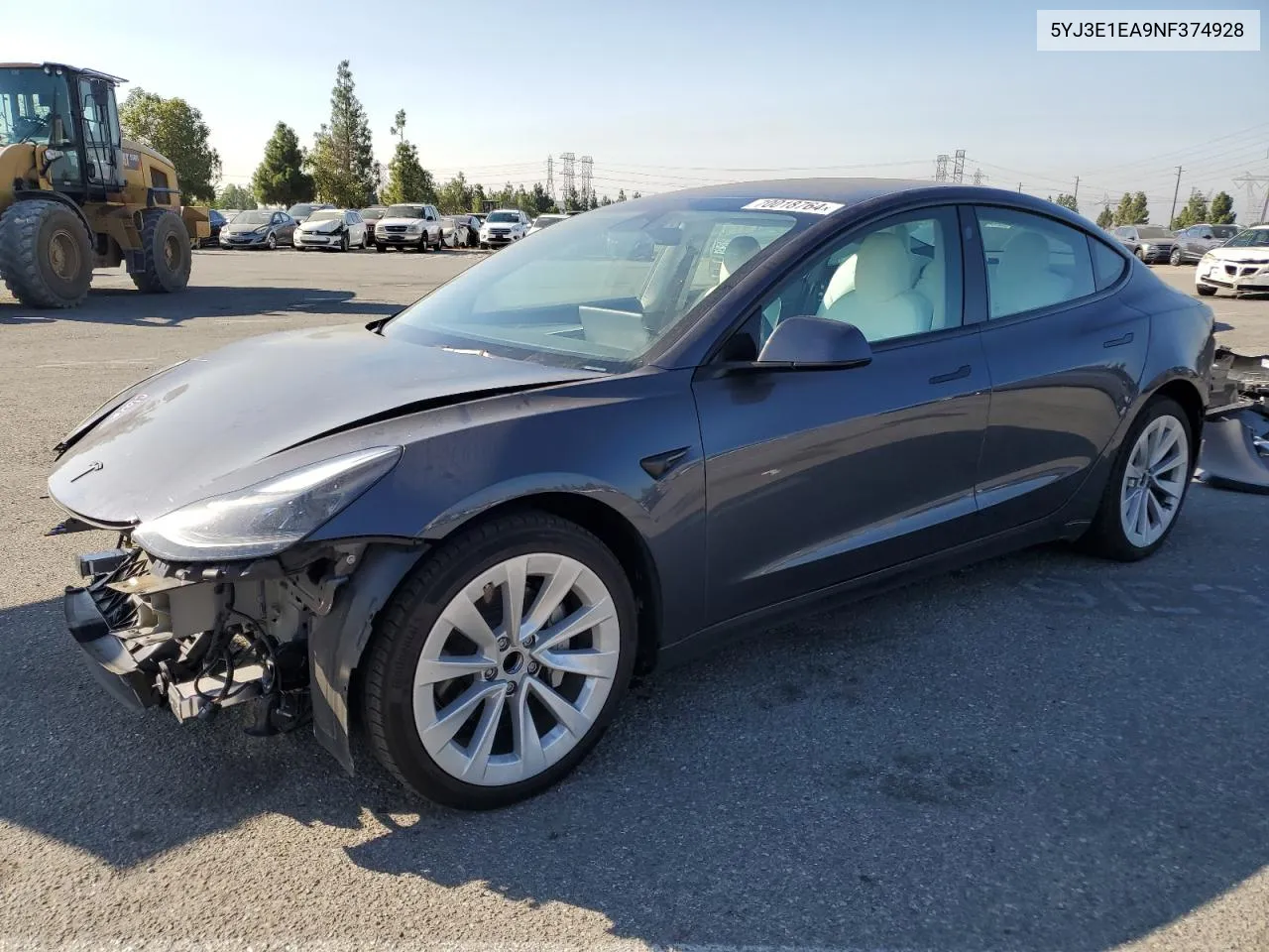 5YJ3E1EA9NF374928 2022 Tesla Model 3