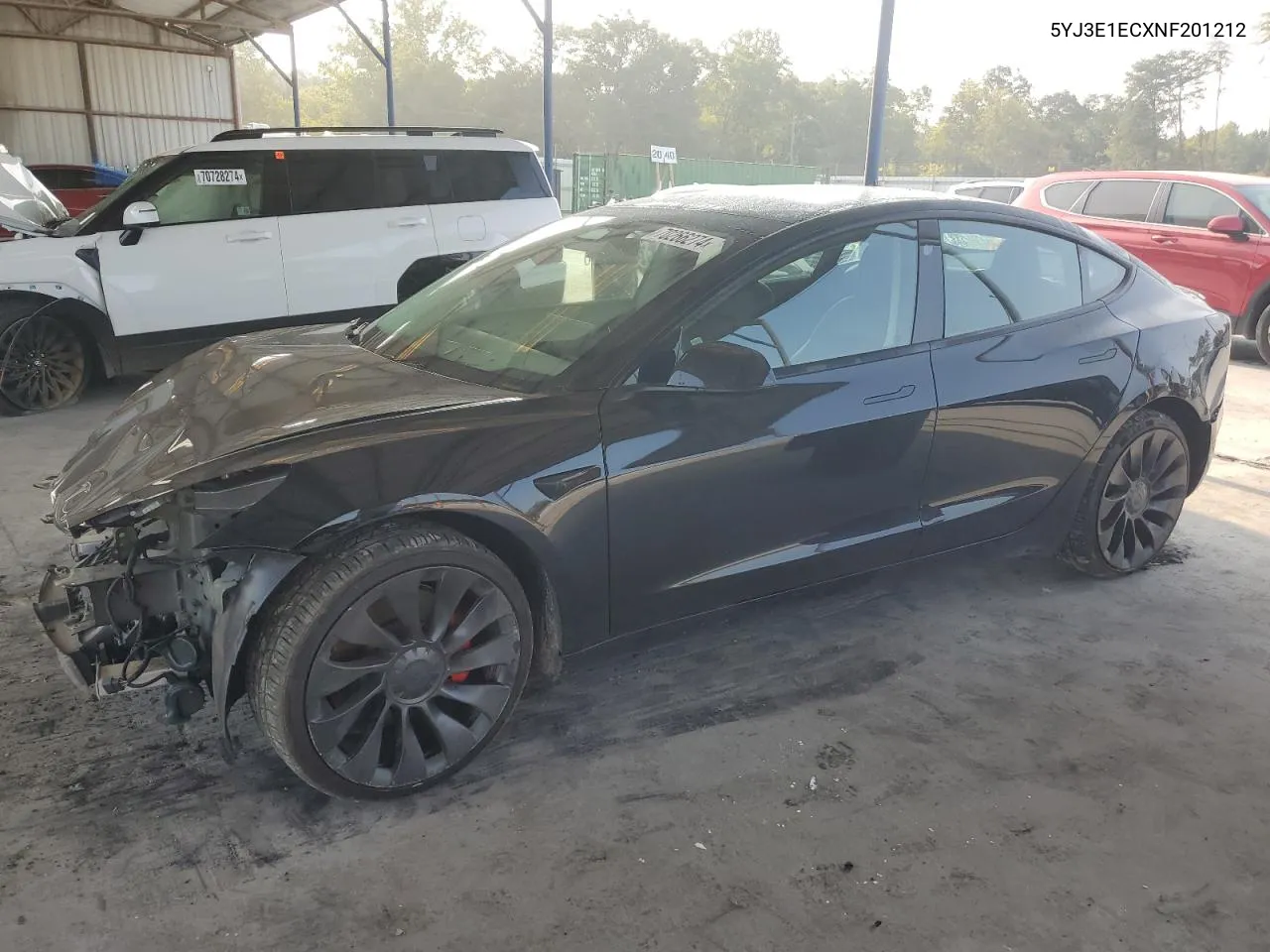 2022 Tesla Model 3 VIN: 5YJ3E1ECXNF201212 Lot: 70266274