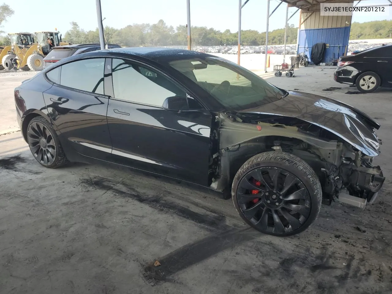 5YJ3E1ECXNF201212 2022 Tesla Model 3