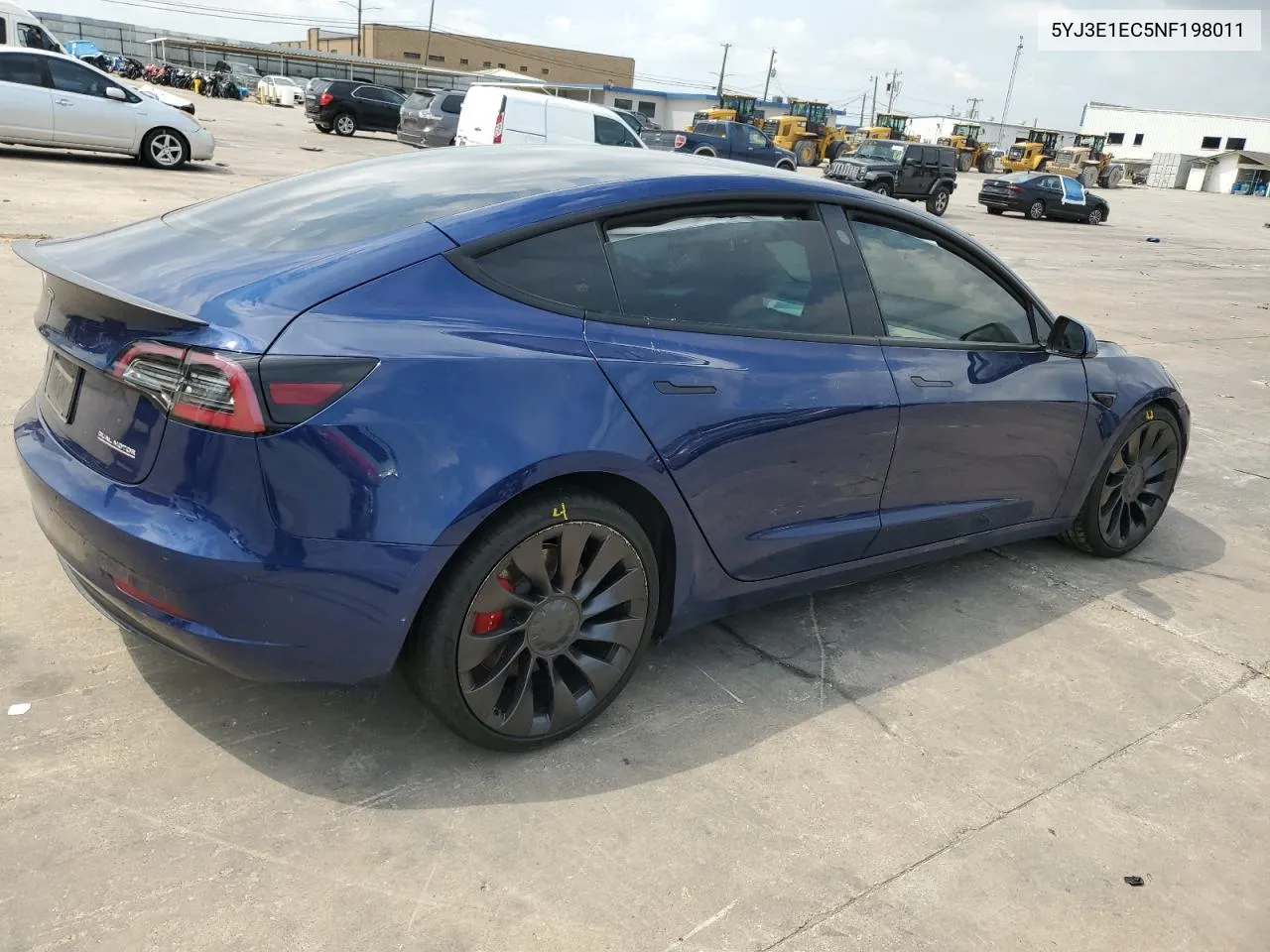 5YJ3E1EC5NF198011 2022 Tesla Model 3