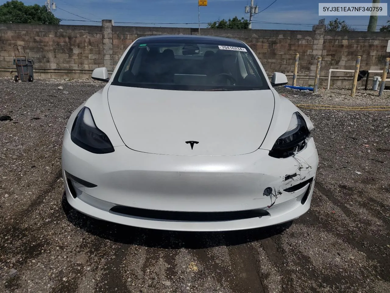 5YJ3E1EA7NF340759 2022 Tesla Model 3