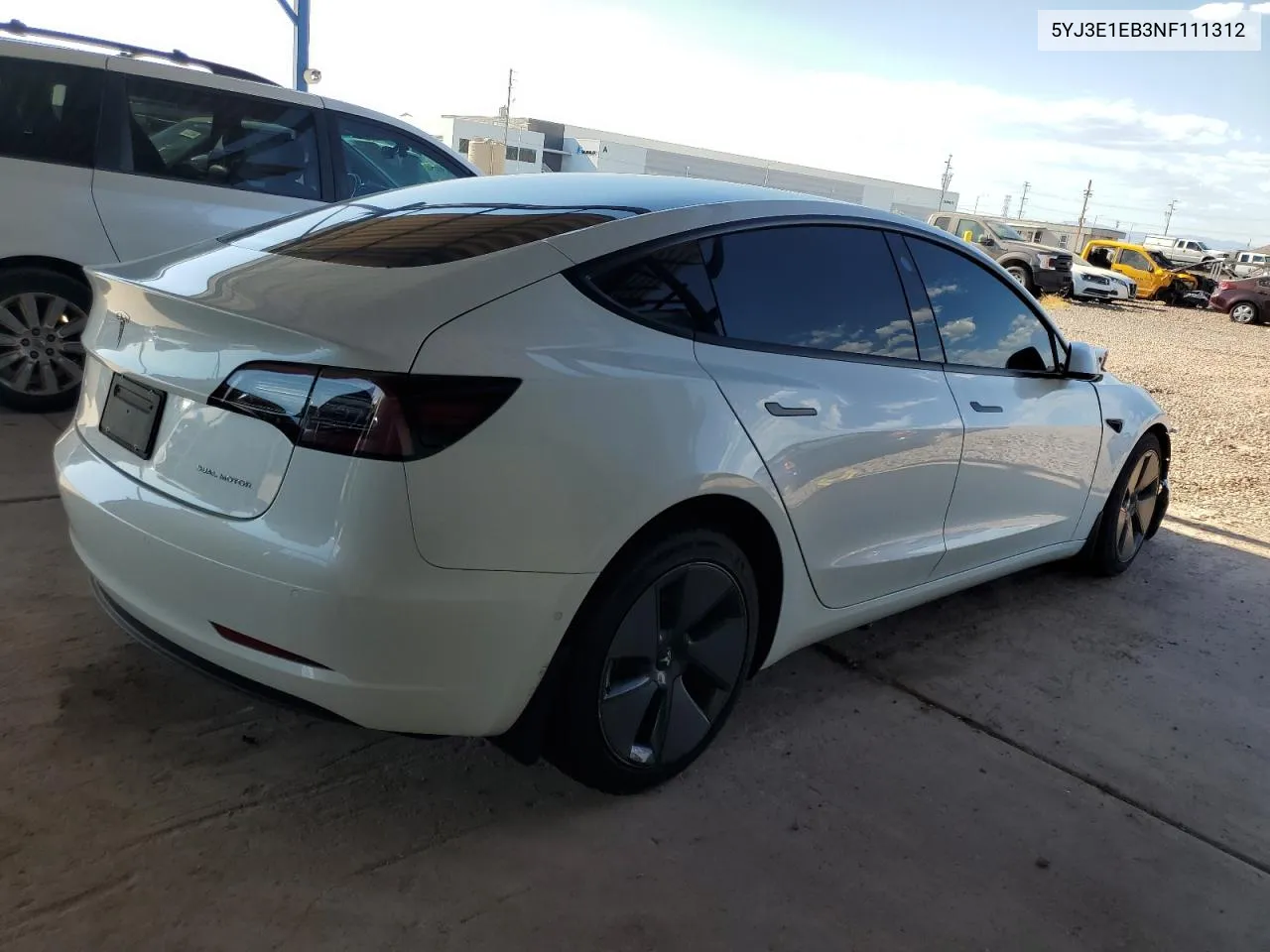 5YJ3E1EB3NF111312 2022 Tesla Model 3