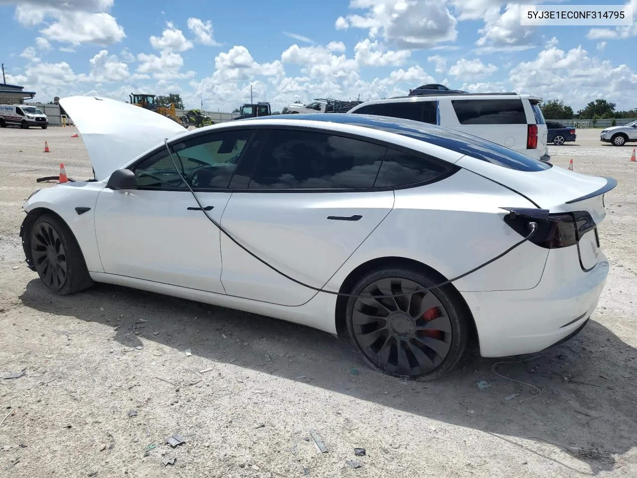 2022 Tesla Model 3 VIN: 5YJ3E1EC0NF314795 Lot: 70499984