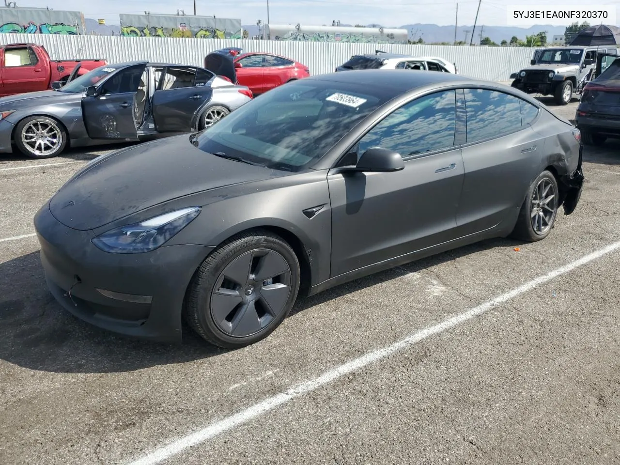 2022 Tesla Model 3 VIN: 5YJ3E1EA0NF320370 Lot: 70503964