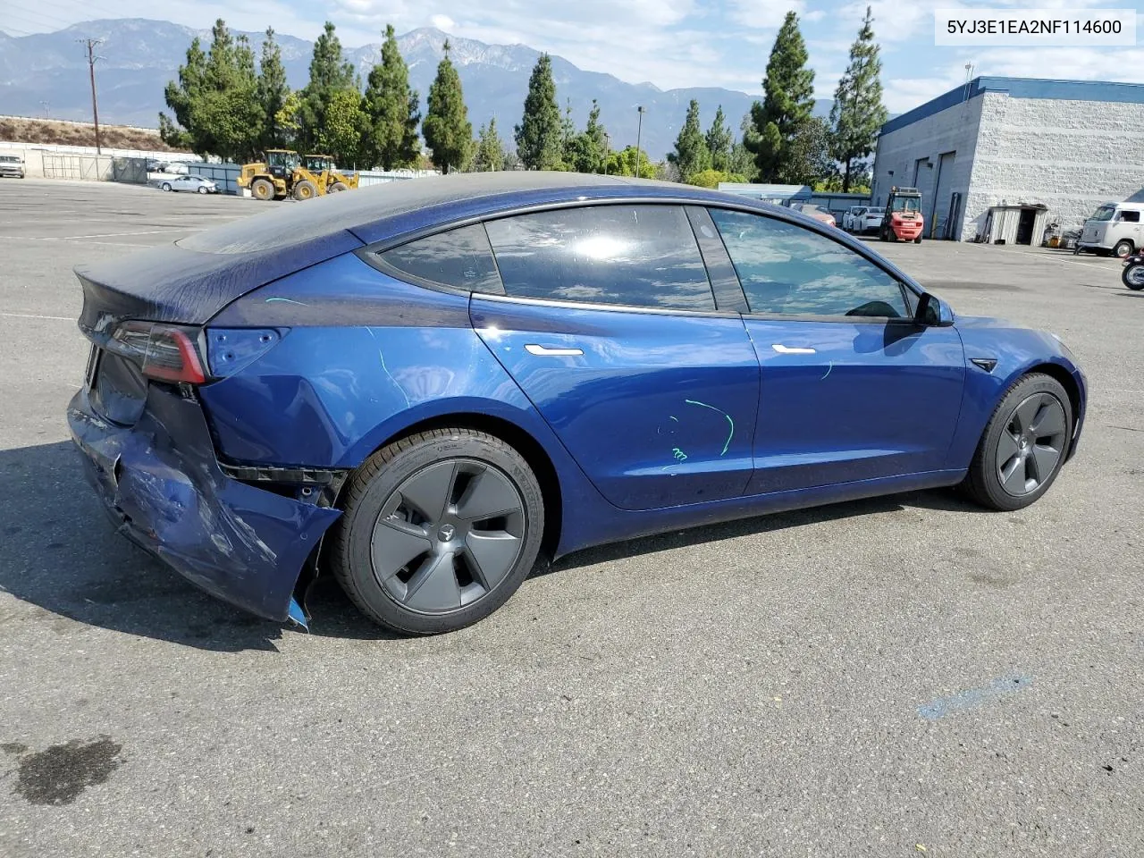 2022 Tesla Model 3 VIN: 5YJ3E1EA2NF114600 Lot: 70530024