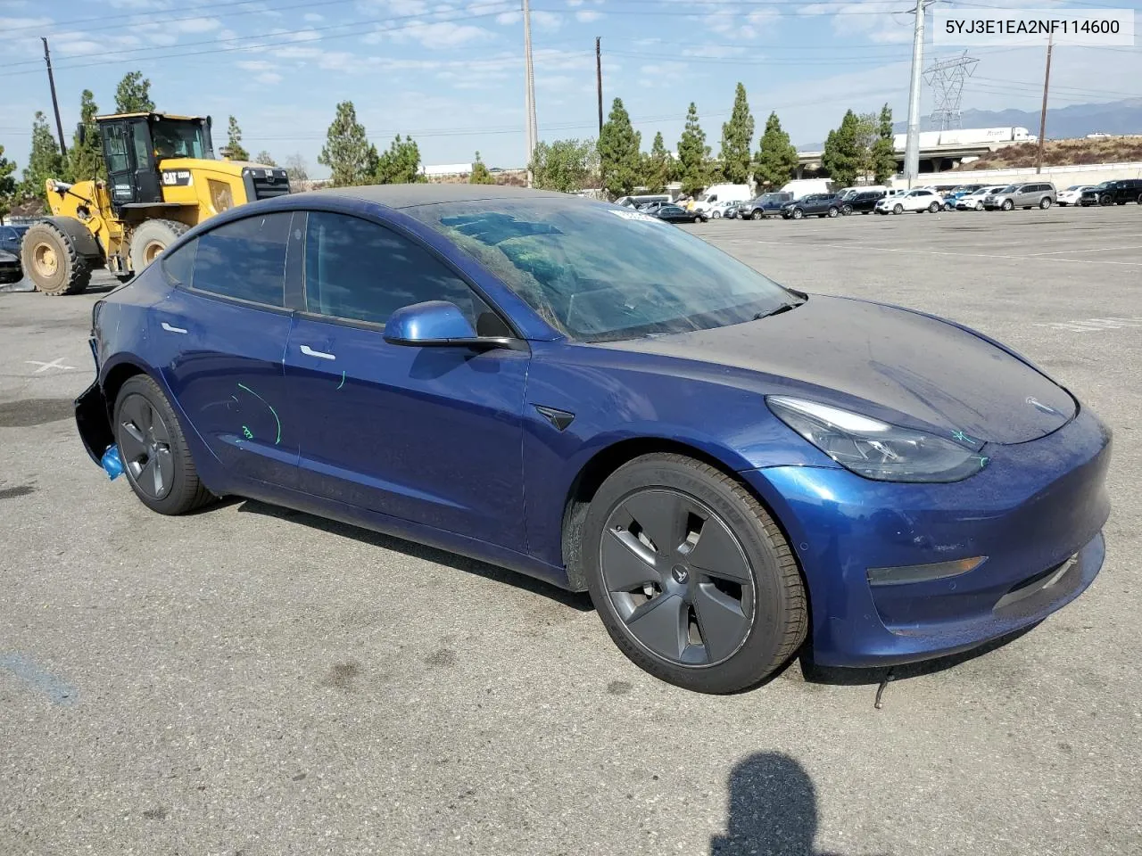 2022 Tesla Model 3 VIN: 5YJ3E1EA2NF114600 Lot: 70530024