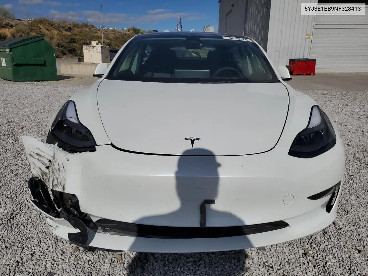 2022 Tesla Model 3 VIN: 5YJ3E1EB9NF328413 Lot: 70636224