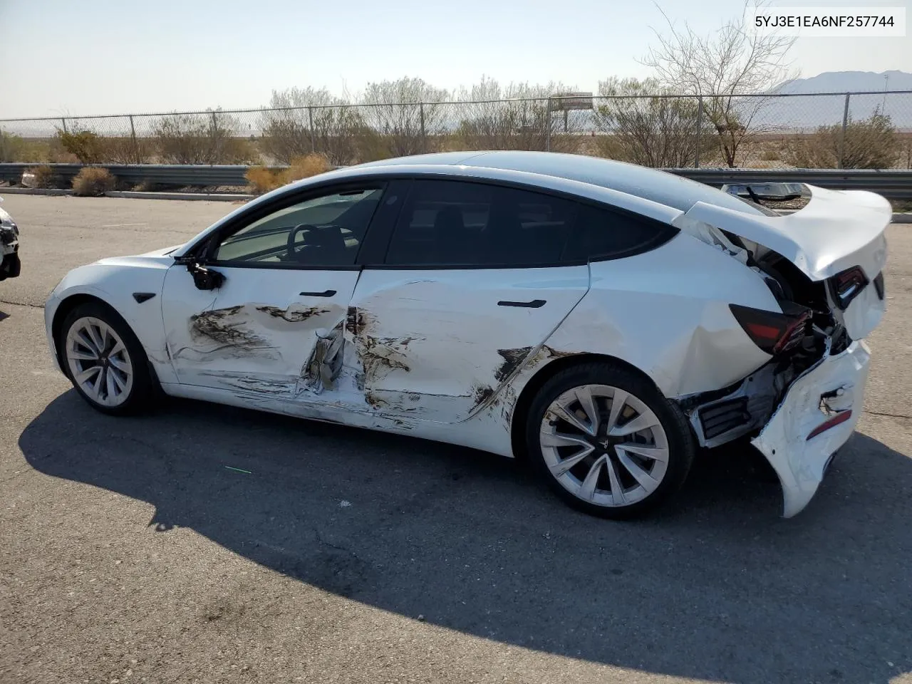 5YJ3E1EA6NF257744 2022 Tesla Model 3