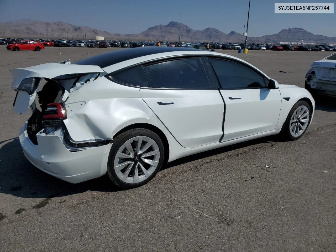 5YJ3E1EA6NF257744 2022 Tesla Model 3