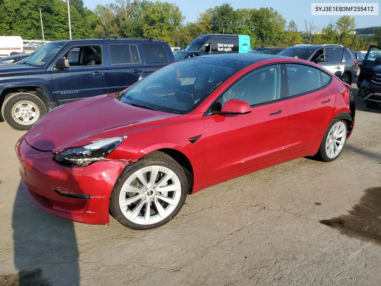 5YJ3E1EB3NF255412 2022 Tesla Model 3