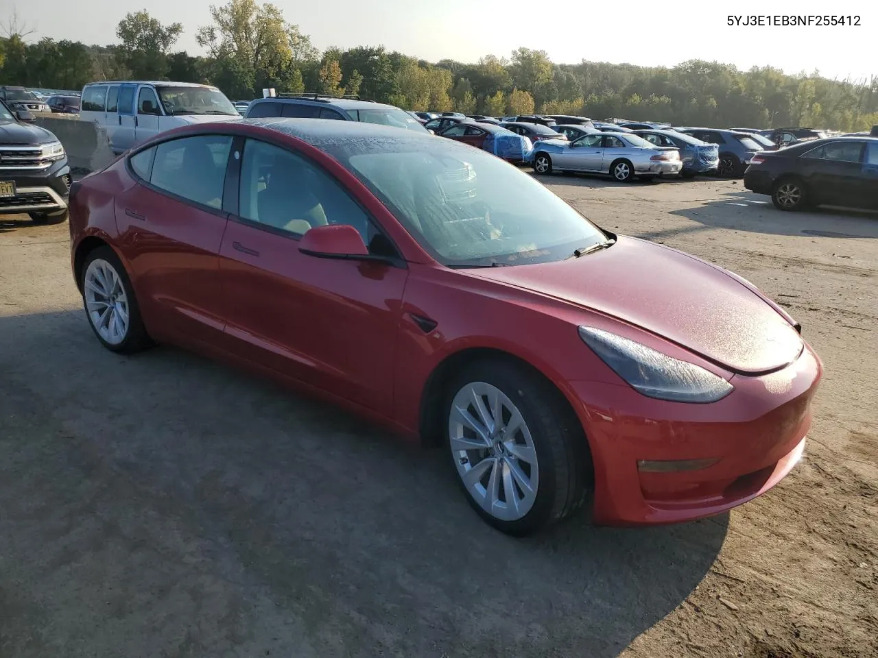 5YJ3E1EB3NF255412 2022 Tesla Model 3