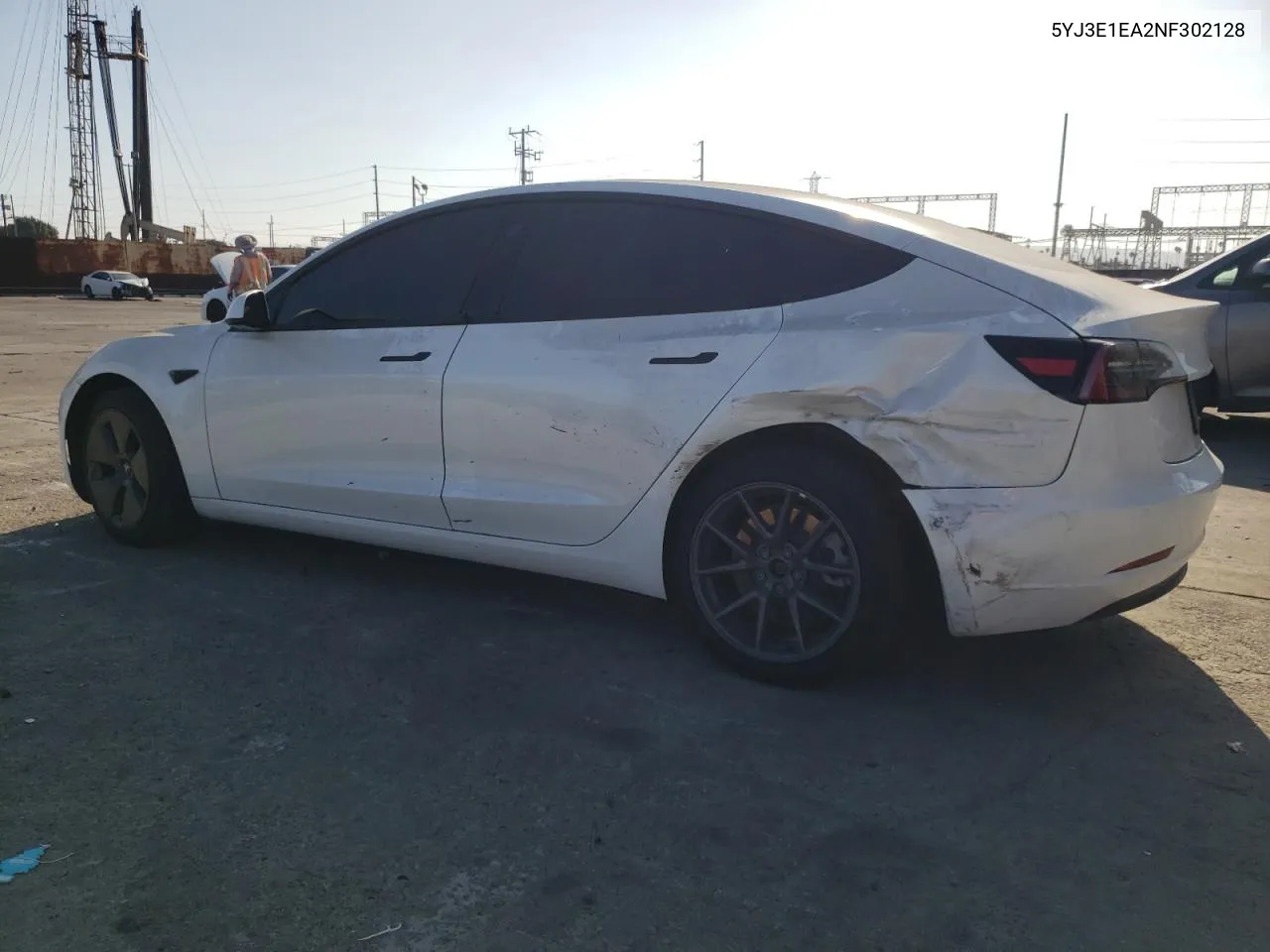 2022 Tesla Model 3 VIN: 5YJ3E1EA2NF302128 Lot: 70858844