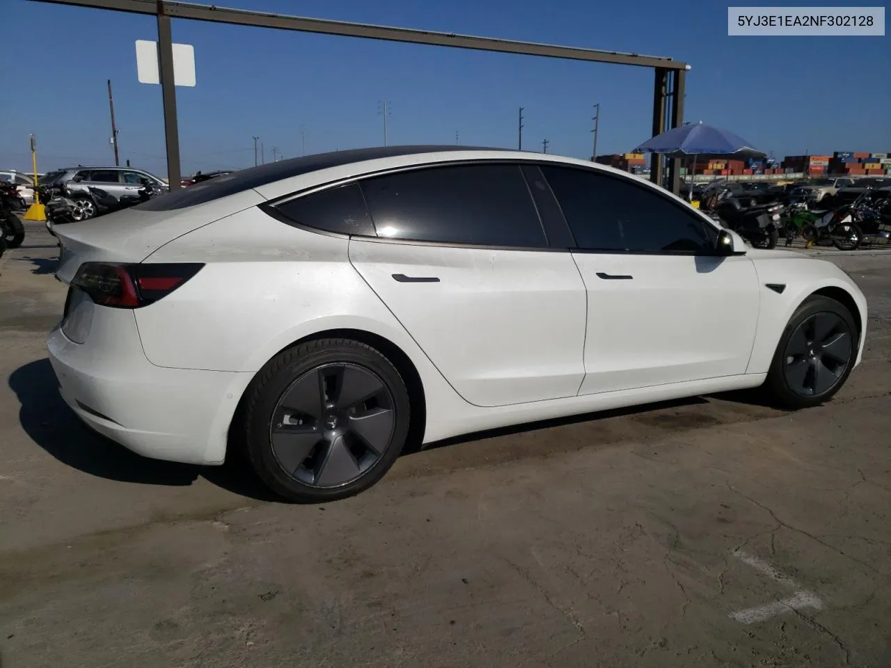 2022 Tesla Model 3 VIN: 5YJ3E1EA2NF302128 Lot: 70858844