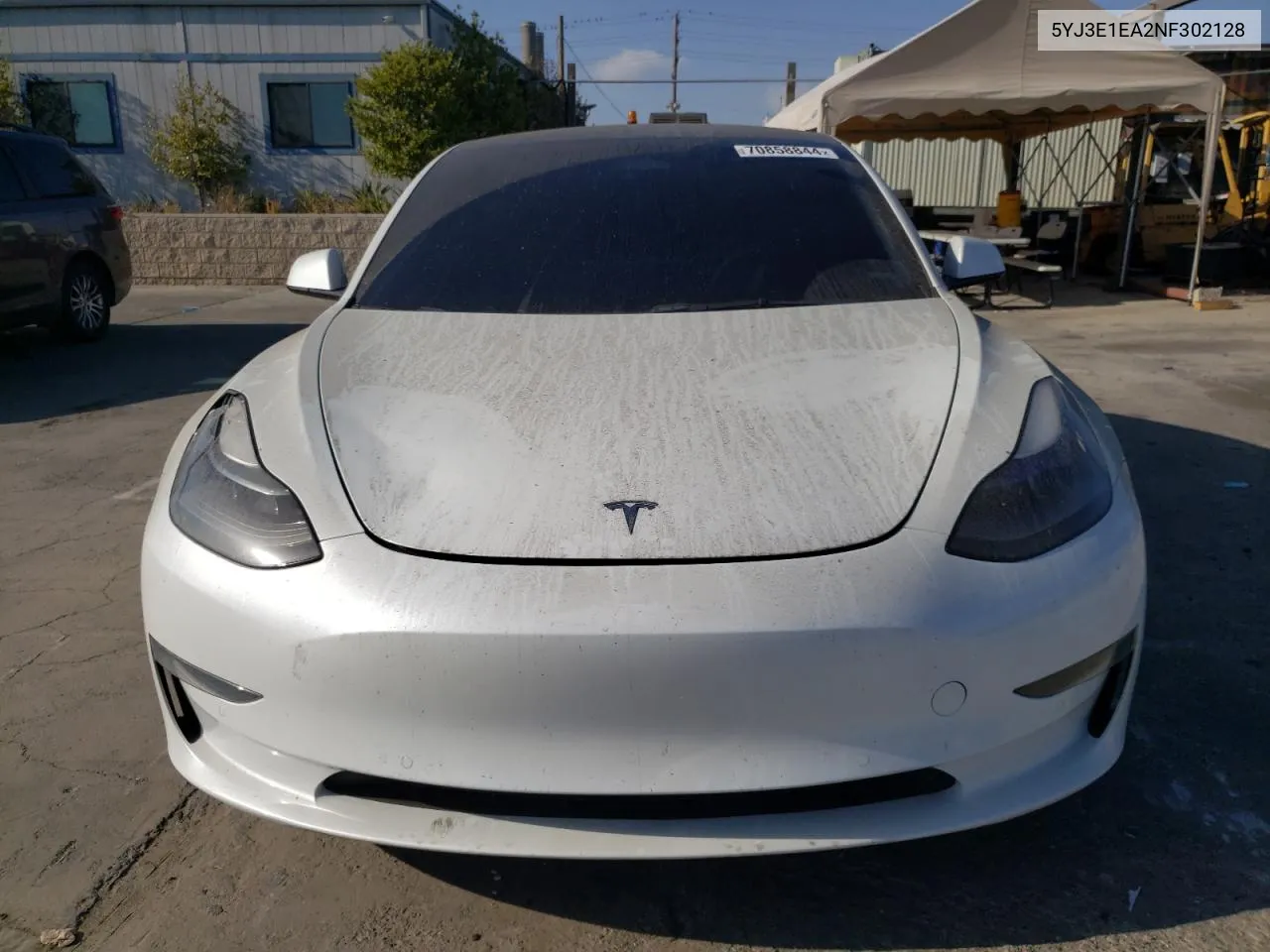 2022 Tesla Model 3 VIN: 5YJ3E1EA2NF302128 Lot: 70858844