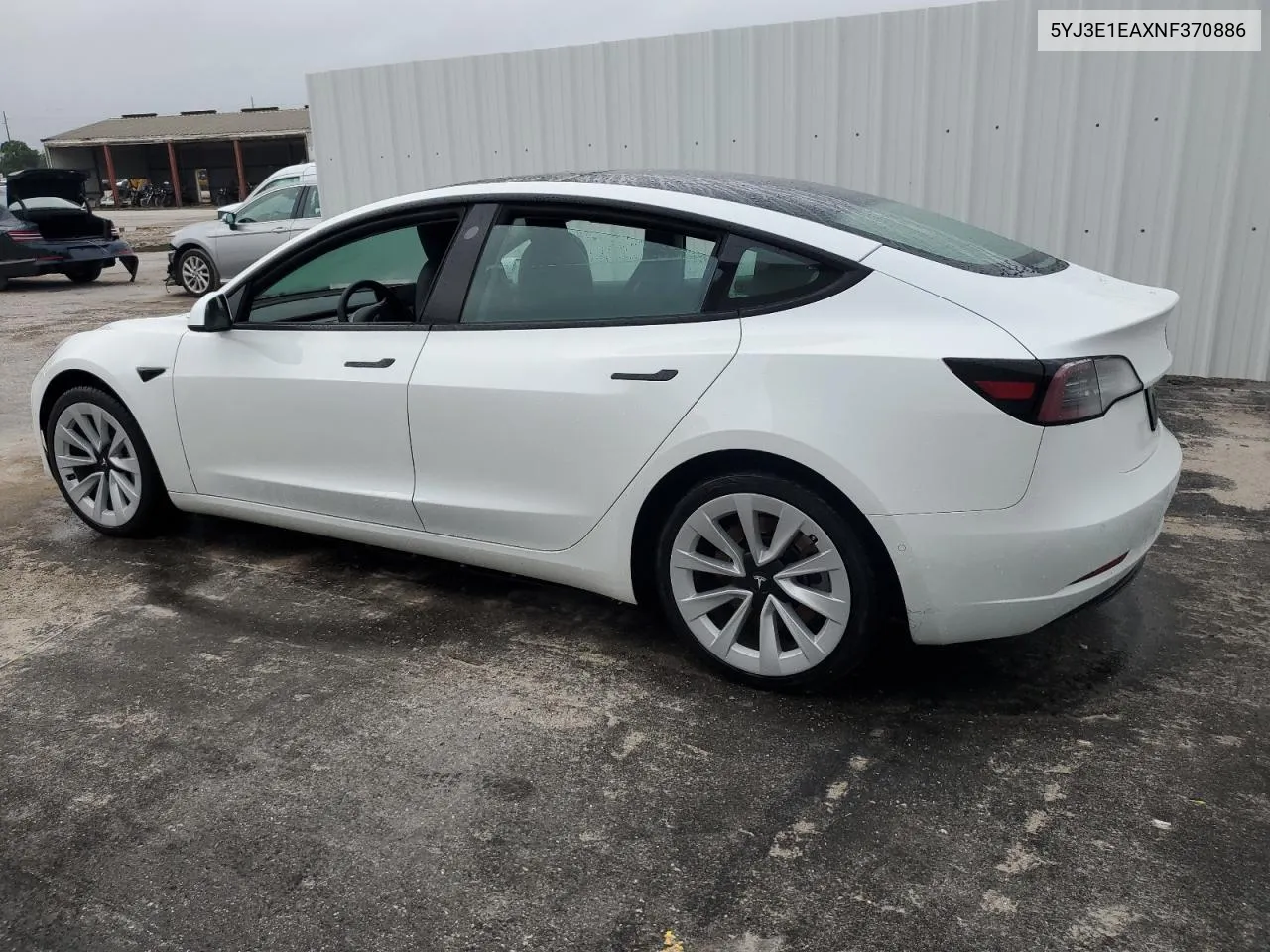 2022 Tesla Model 3 VIN: 5YJ3E1EAXNF370886 Lot: 70874564