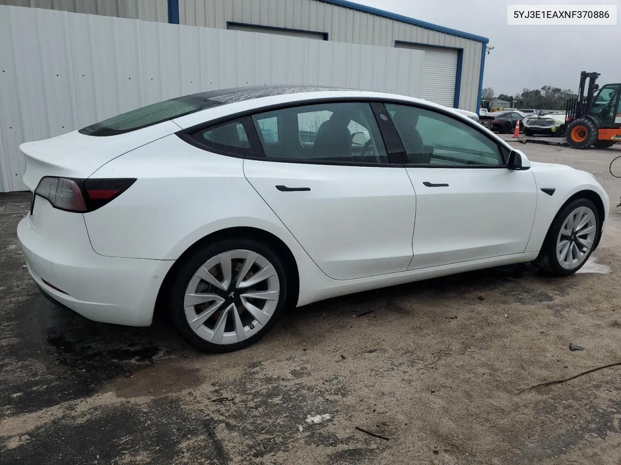 2022 Tesla Model 3 VIN: 5YJ3E1EAXNF370886 Lot: 70874564