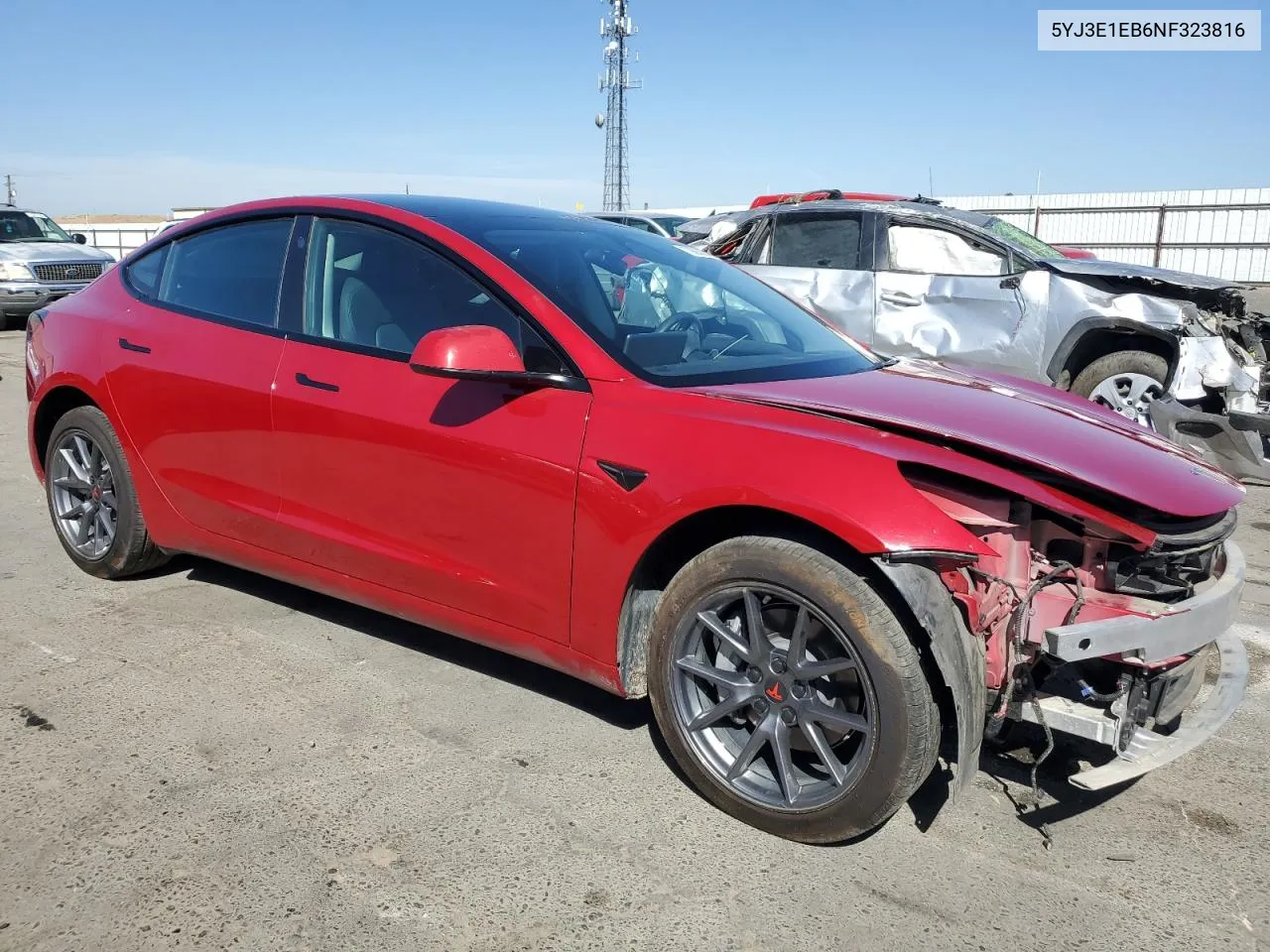 5YJ3E1EB6NF323816 2022 Tesla Model 3