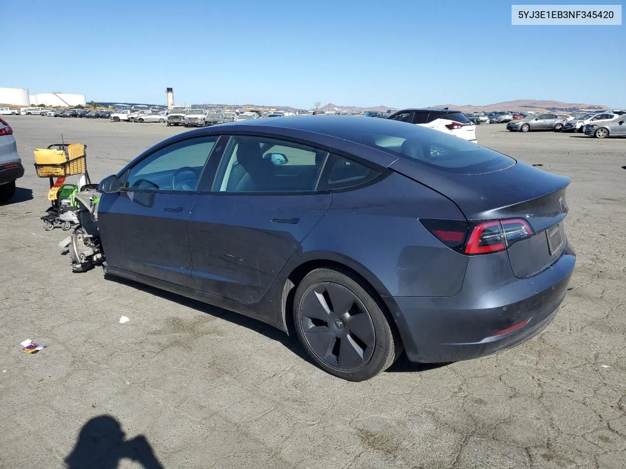 2022 Tesla Model 3 VIN: 5YJ3E1EB3NF345420 Lot: 70903144