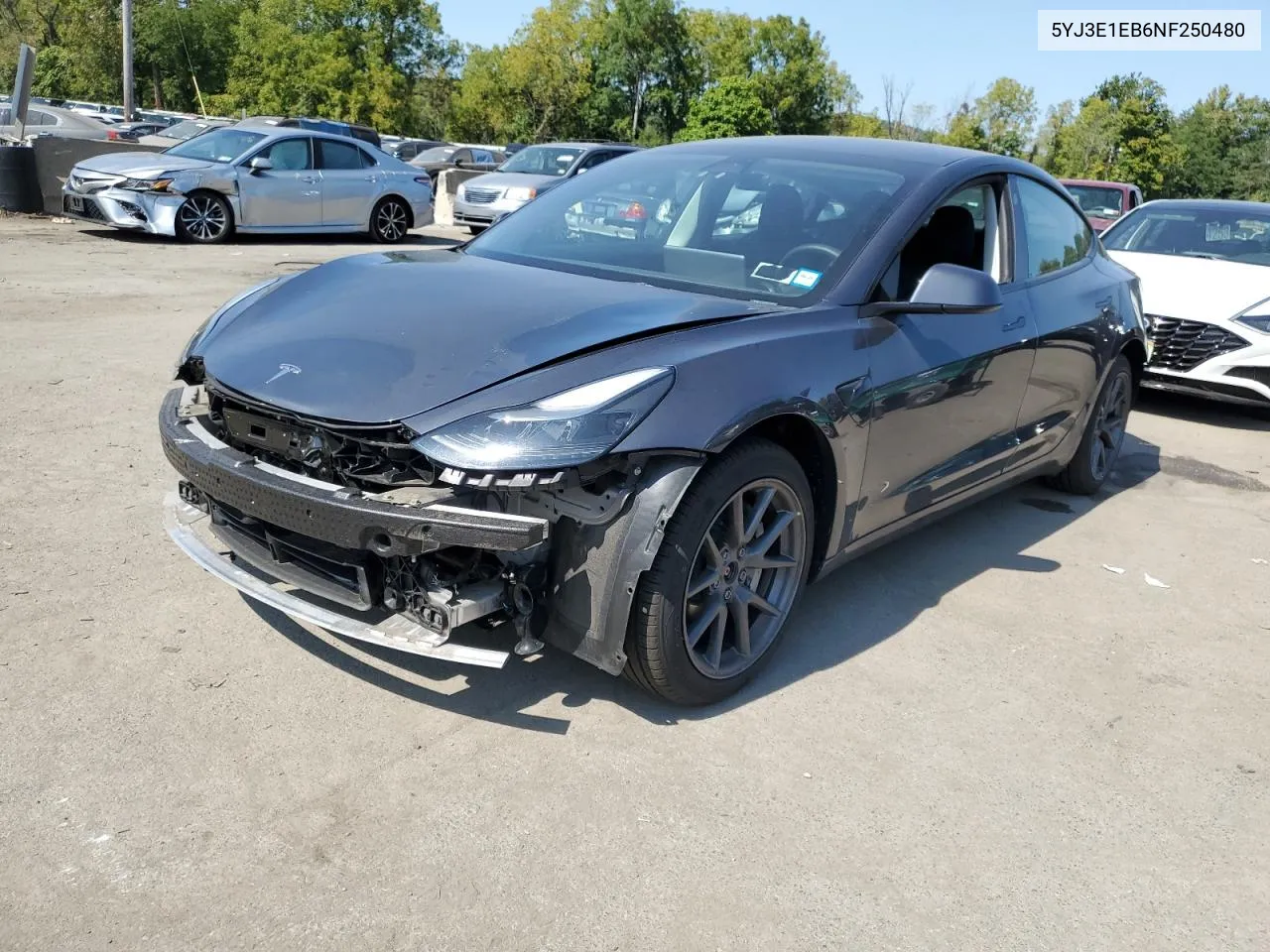 5YJ3E1EB6NF250480 2022 Tesla Model 3