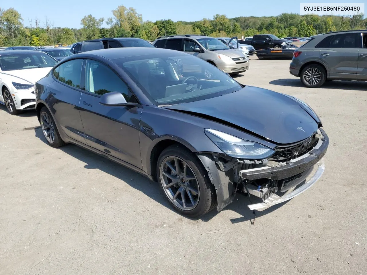 5YJ3E1EB6NF250480 2022 Tesla Model 3