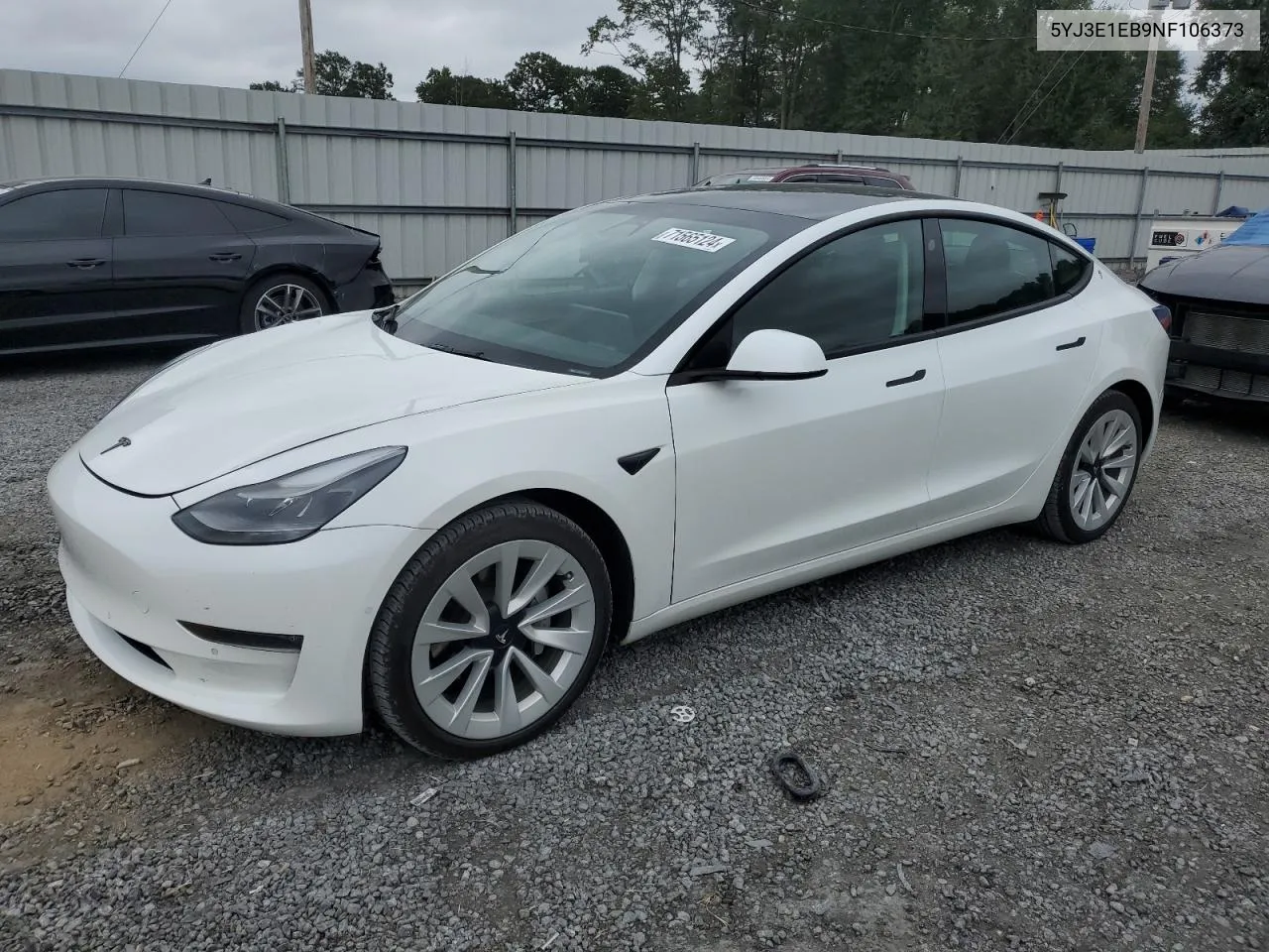 5YJ3E1EB9NF106373 2022 Tesla Model 3