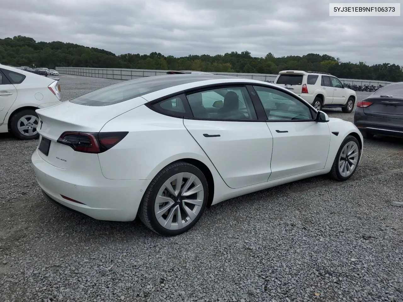 2022 Tesla Model 3 VIN: 5YJ3E1EB9NF106373 Lot: 71565124