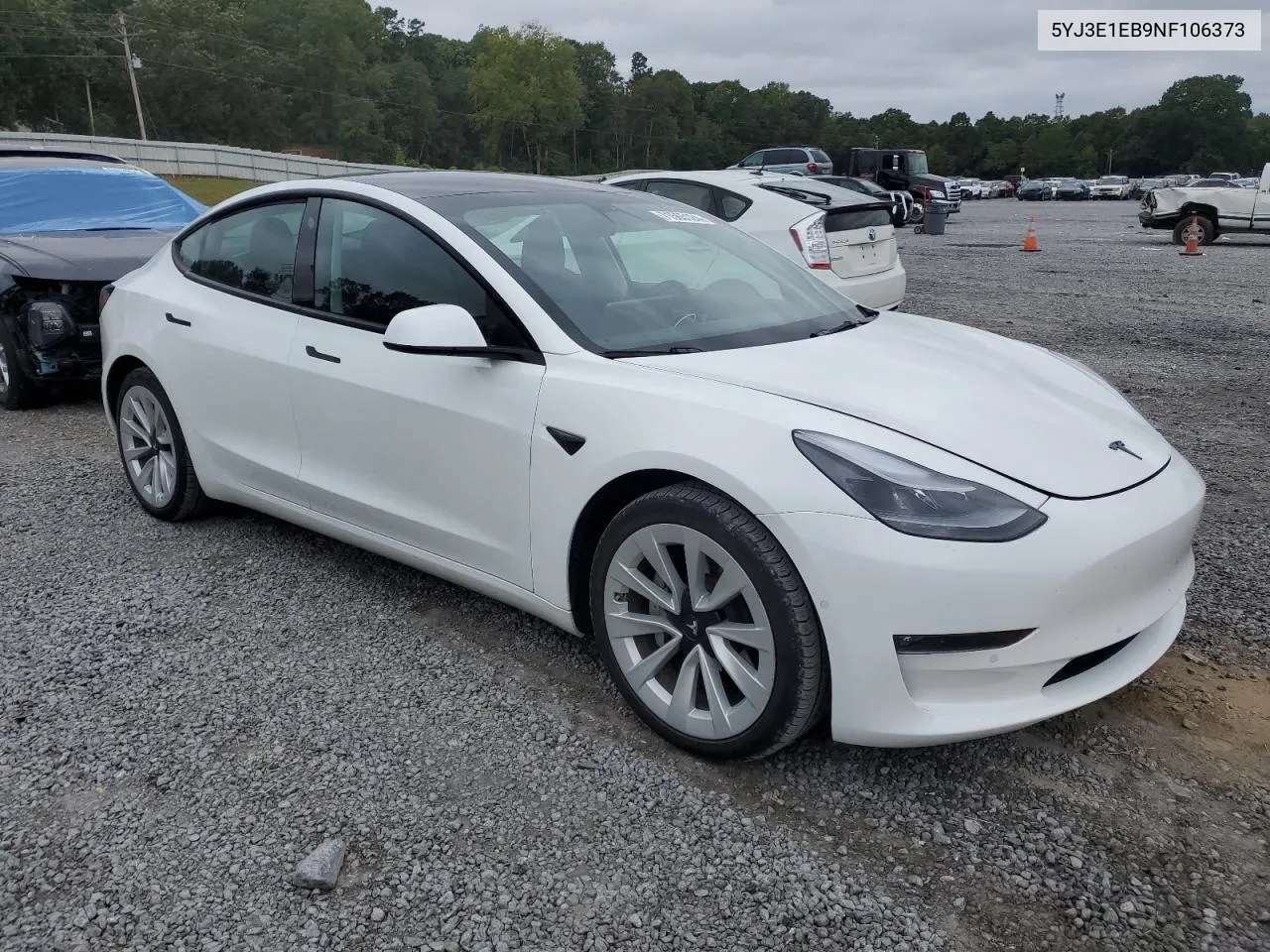 5YJ3E1EB9NF106373 2022 Tesla Model 3