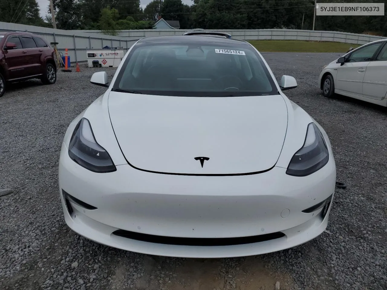 2022 Tesla Model 3 VIN: 5YJ3E1EB9NF106373 Lot: 71565124