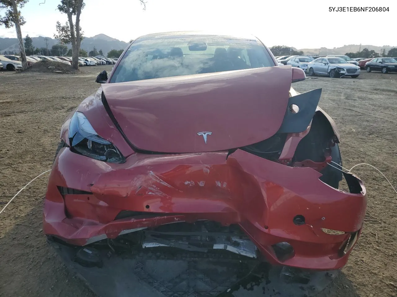 5YJ3E1EB6NF206804 2022 Tesla Model 3