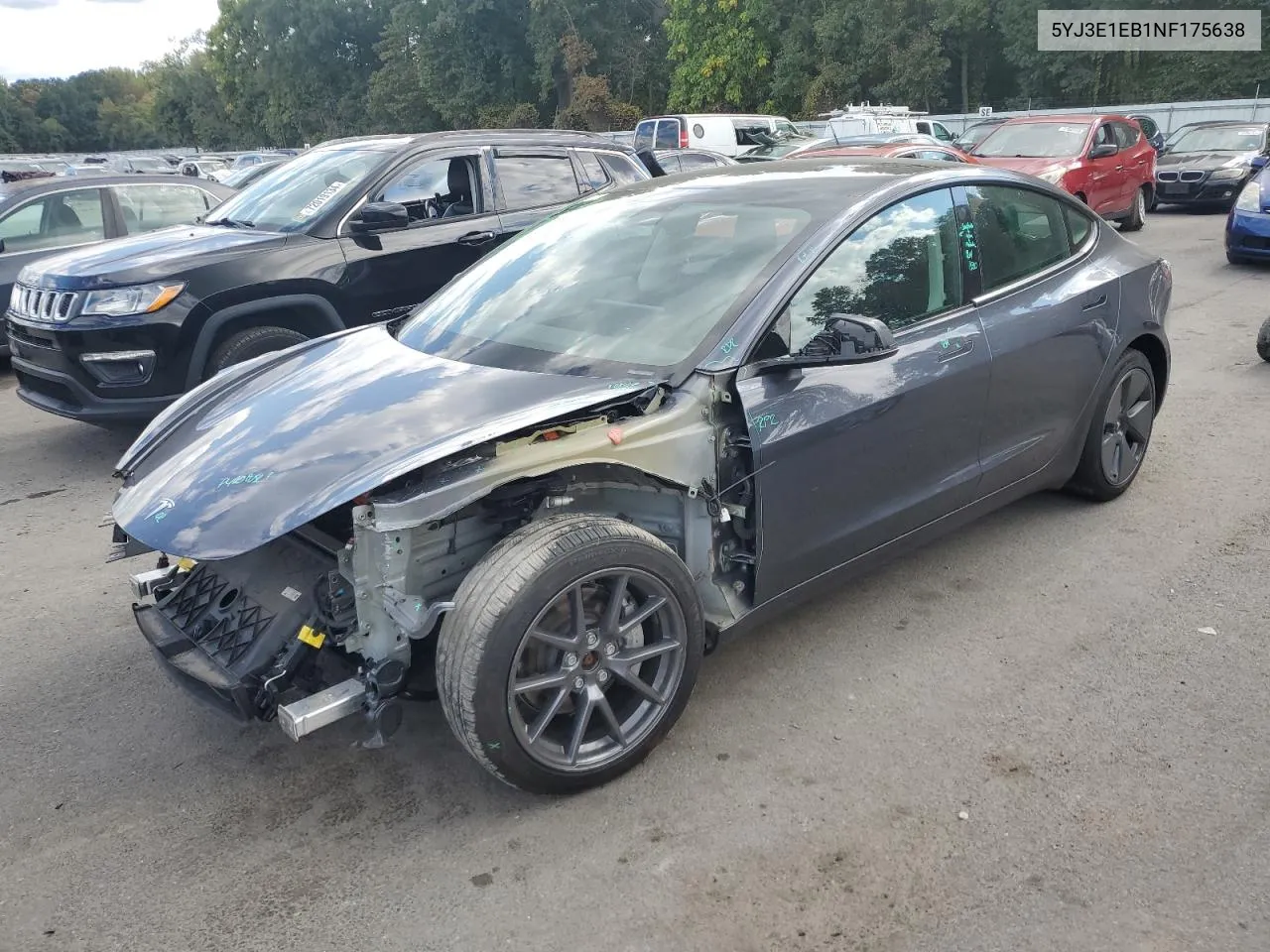 5YJ3E1EB1NF175638 2022 Tesla Model 3