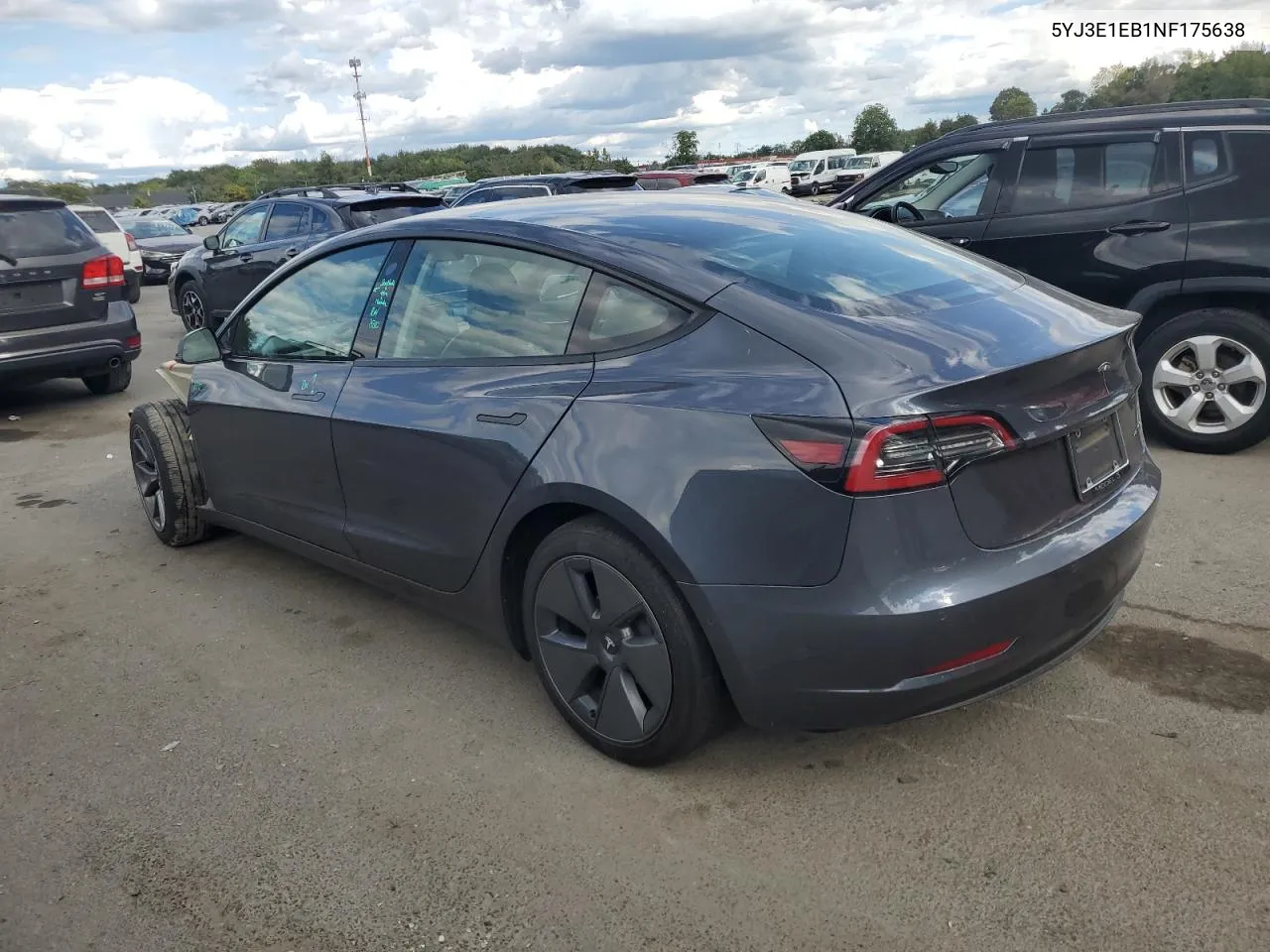 2022 Tesla Model 3 VIN: 5YJ3E1EB1NF175638 Lot: 71602234