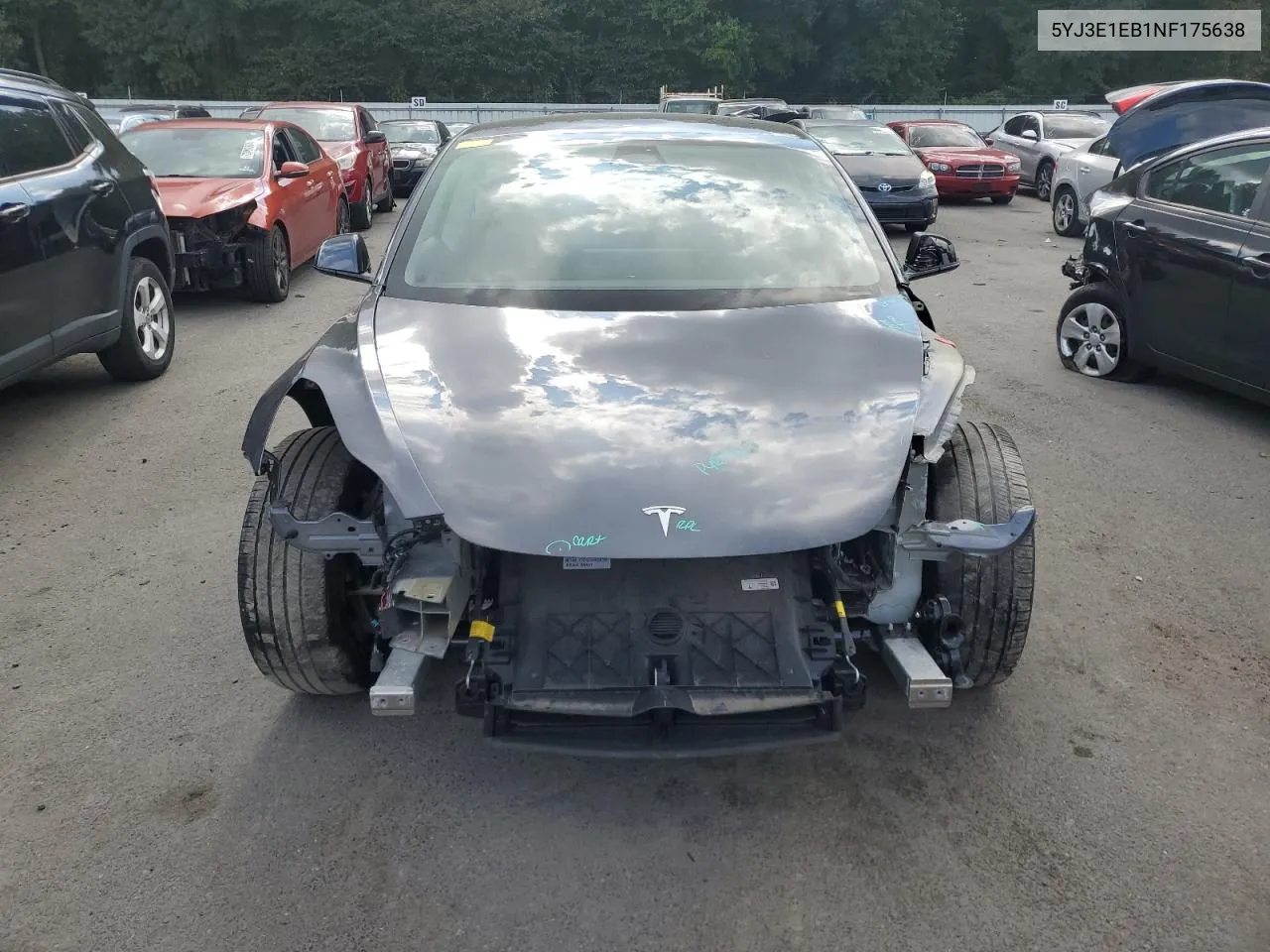 2022 Tesla Model 3 VIN: 5YJ3E1EB1NF175638 Lot: 71602234