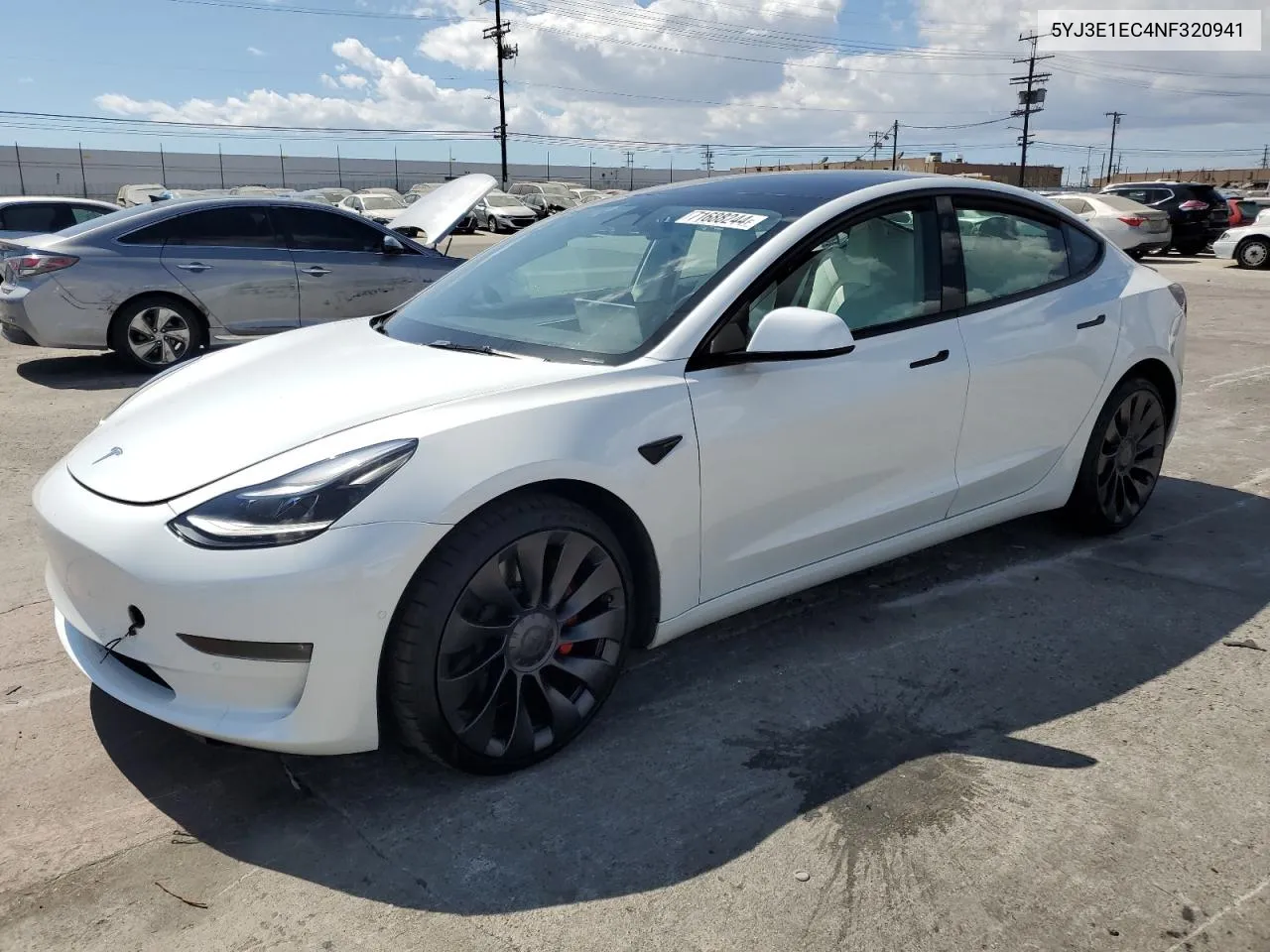 5YJ3E1EC4NF320941 2022 Tesla Model 3