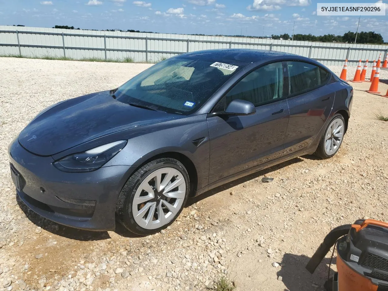 2022 Tesla Model 3 VIN: 5YJ3E1EA5NF290296 Lot: 71750514