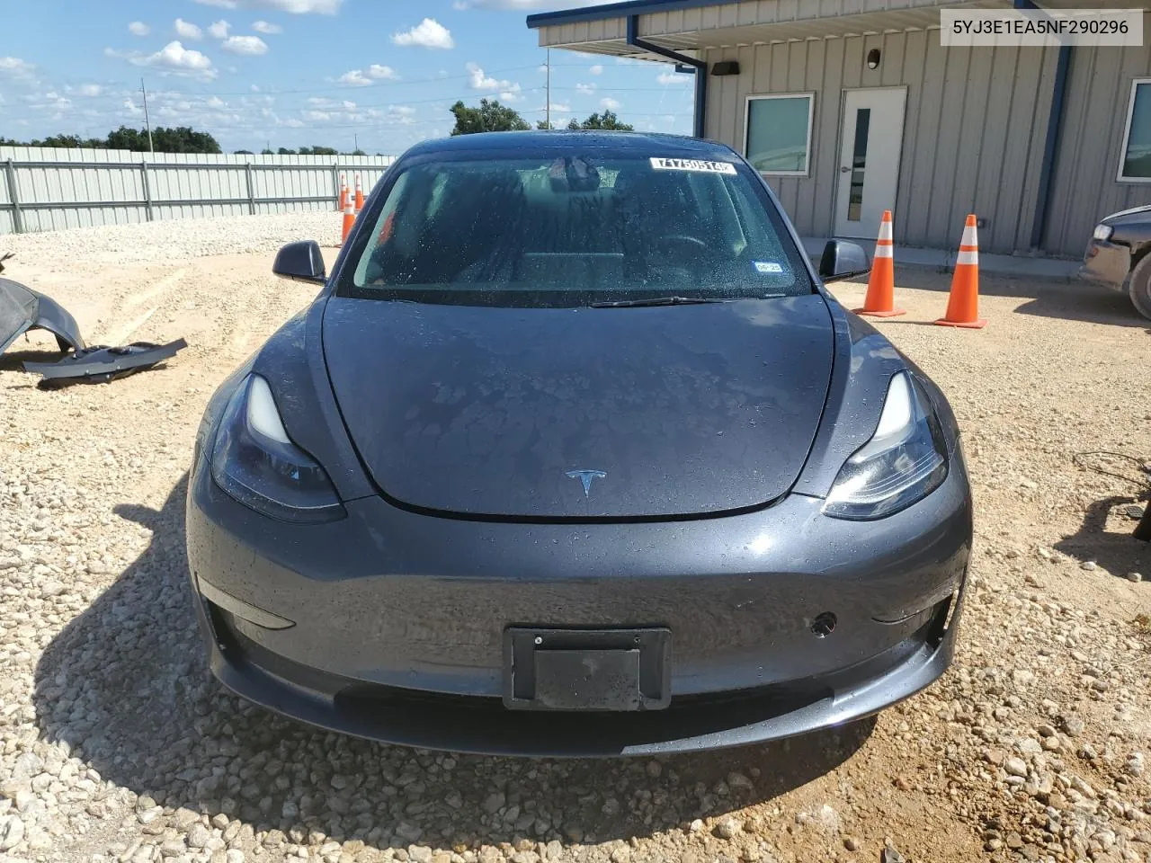 2022 Tesla Model 3 VIN: 5YJ3E1EA5NF290296 Lot: 71750514