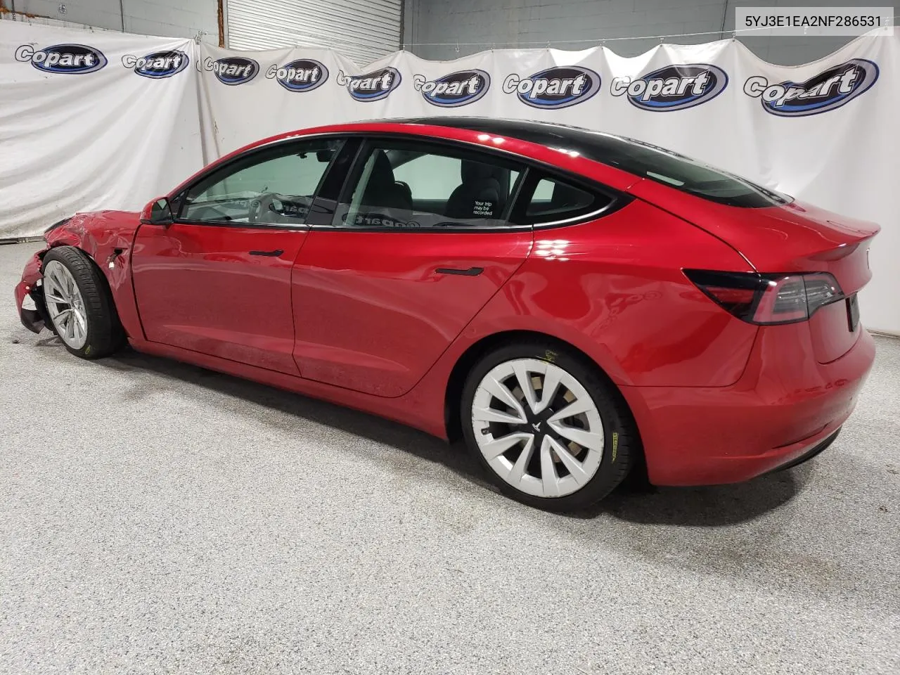 5YJ3E1EA2NF286531 2022 Tesla Model 3