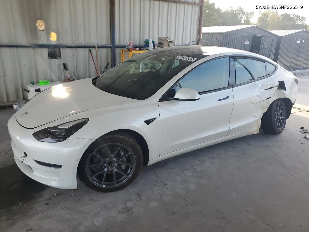 5YJ3E1EA5NF326519 2022 Tesla Model 3