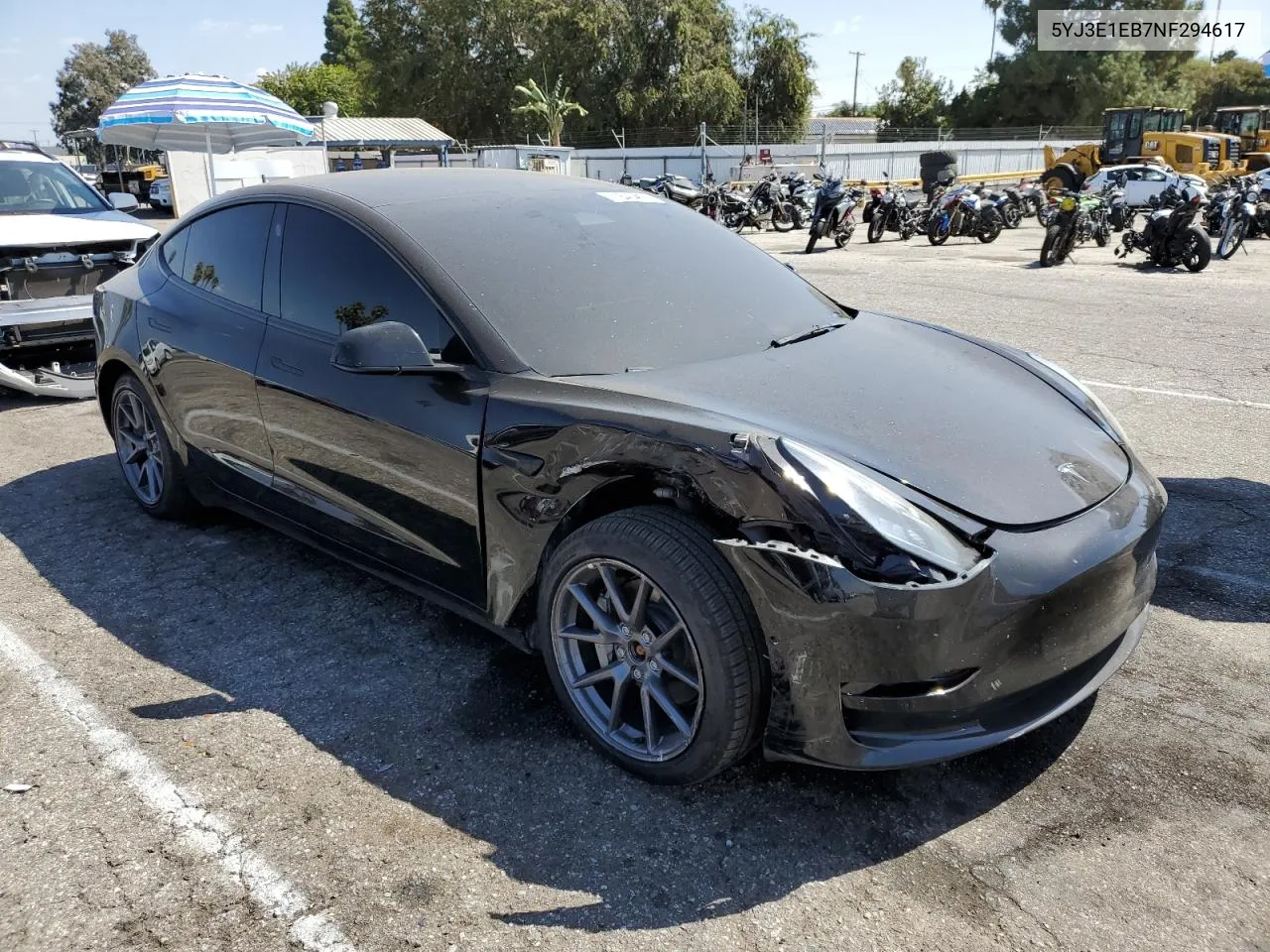 2022 Tesla Model 3 VIN: 5YJ3E1EB7NF294617 Lot: 71840414