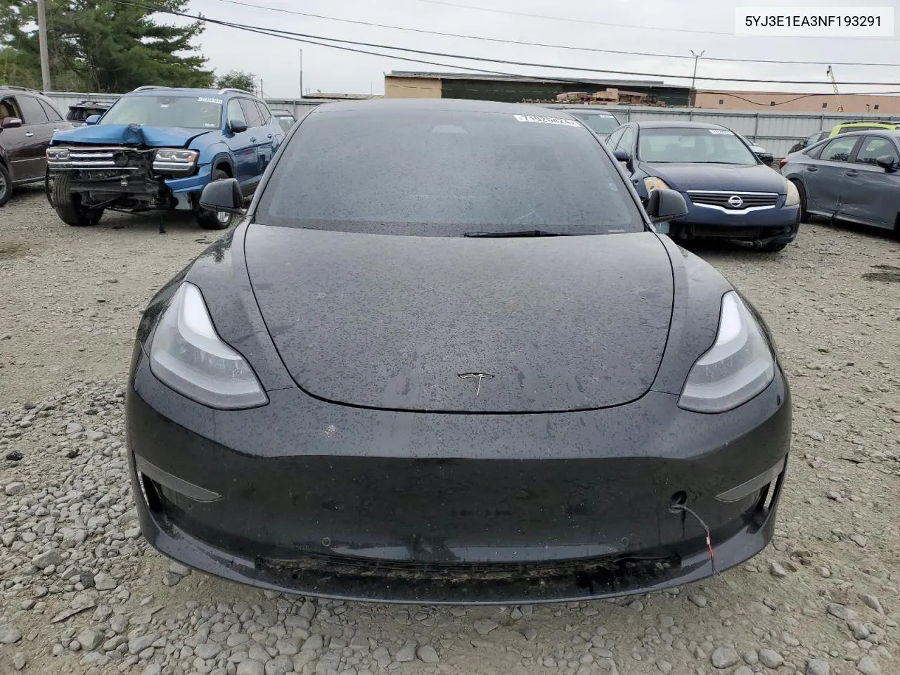 2022 Tesla Model 3 VIN: 5YJ3E1EA3NF193291 Lot: 71925424