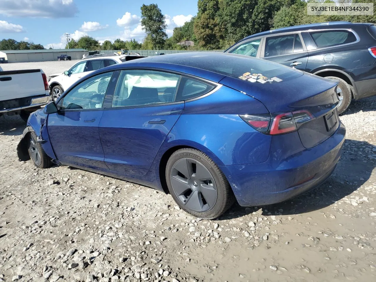 2022 Tesla Model 3 VIN: 5YJ3E1EB4NF344390 Lot: 71961314