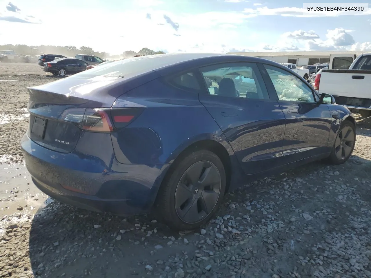 2022 Tesla Model 3 VIN: 5YJ3E1EB4NF344390 Lot: 71961314